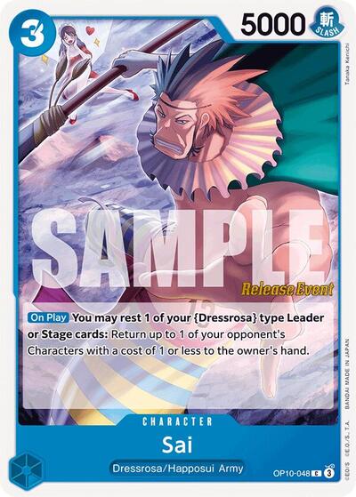 Sai (OP10-048) [Royal Blood Release Event Cards] | Jack's On Queen