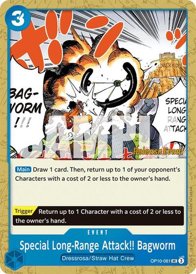 Special Long-Range Attack!! Bagworm (OP10-061) [Royal Blood Release Event Cards] | Jack's On Queen