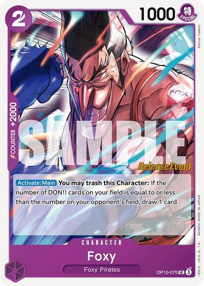 Foxy (OP10-075) [Royal Blood Release Event Cards] | Jack's On Queen