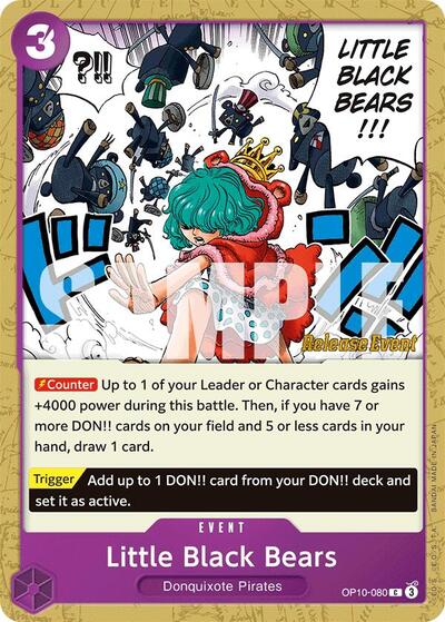 Little Black Bears (OP10-080) [Royal Blood Release Event Cards] | Jack's On Queen