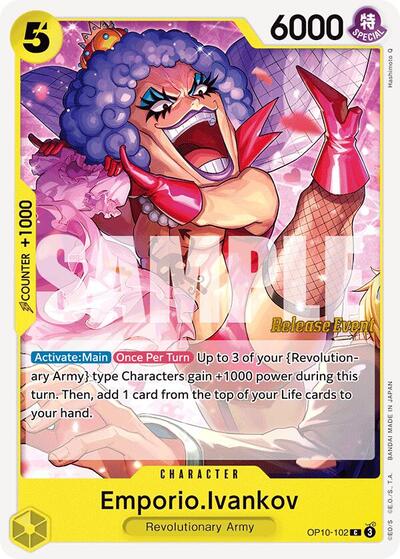 Emporio.Ivankov (OP10-102) [Royal Blood Release Event Cards] | Jack's On Queen