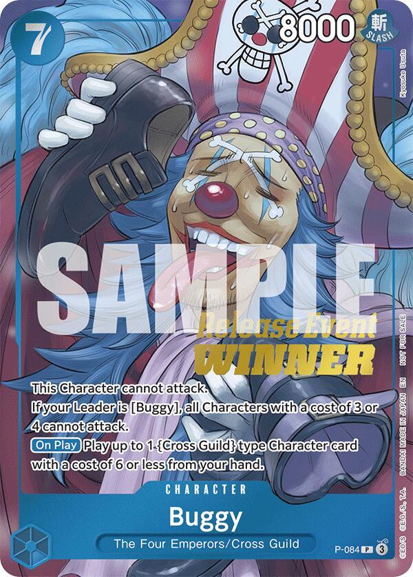 Buggy (OP10 Release Event Winner) (P-084) [One Piece Promotion Cards] | Jack's On Queen