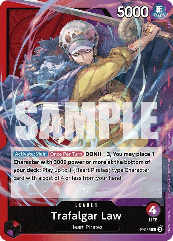 Trafalgar Law (OP10 Release Event) (P-086) [One Piece Promotion Cards] | Jack's On Queen