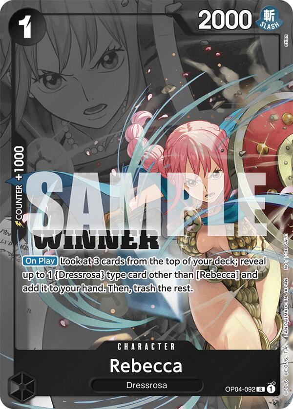 Rebecca (Winner Pack 2025 Vol. 2) (OP04-092) [One Piece Promotion Cards] | Jack's On Queen