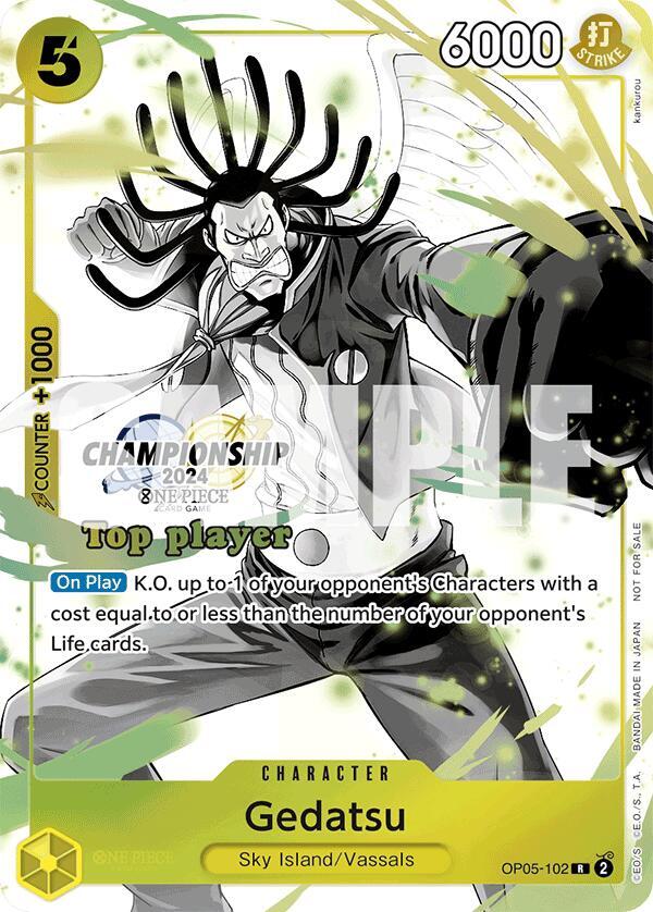Gedatsu (Championship 2024 Top Player Pack Vol. 2) (OP05-102) [One Piece Promotion Cards] | Jack's On Queen