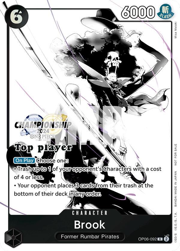 Brook (Championship 2024 Top Player Pack Vol. 2) (OP06-092) [One Piece Promotion Cards] | Jack's On Queen
