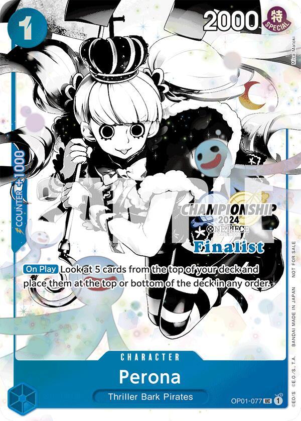Perona (Championship 2024 Finalist Card Set Vol. 2) (OP01-077) [One Piece Promotion Cards] | Jack's On Queen