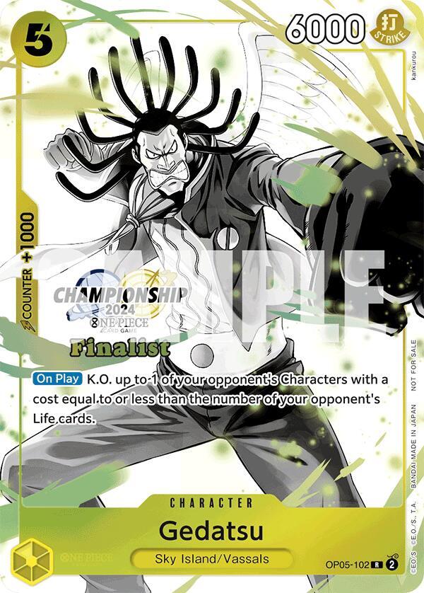 Gedatsu (Championship 2024 Finalist Card Set Vol. 2) (OP05-102) [One Piece Promotion Cards] | Jack's On Queen