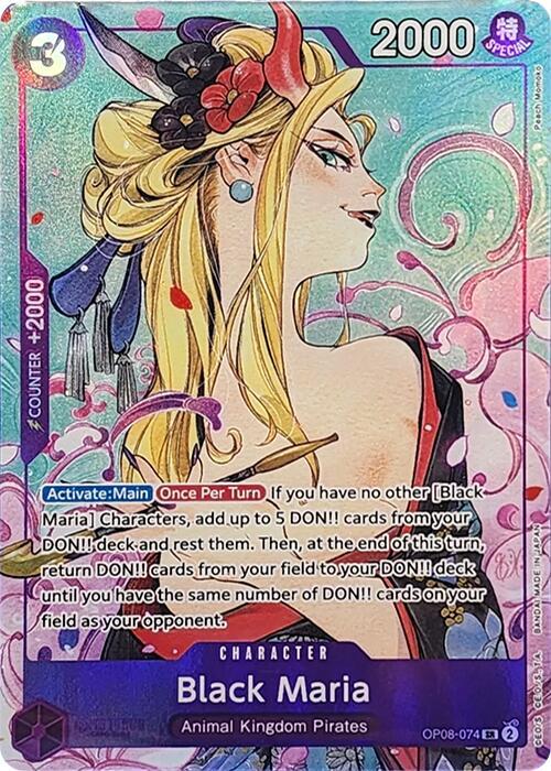 Black Maria (Illustration Box Vol.2) (OP08-074) [One Piece Promotion Cards] | Jack's On Queen