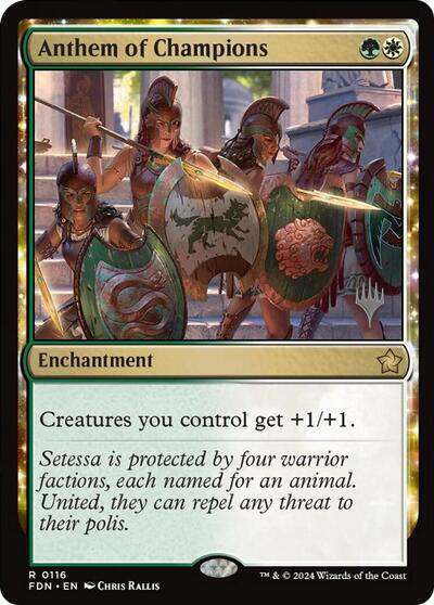 Anthem of Champions (Promo Pack) [Foundations Promos] | Jack's On Queen