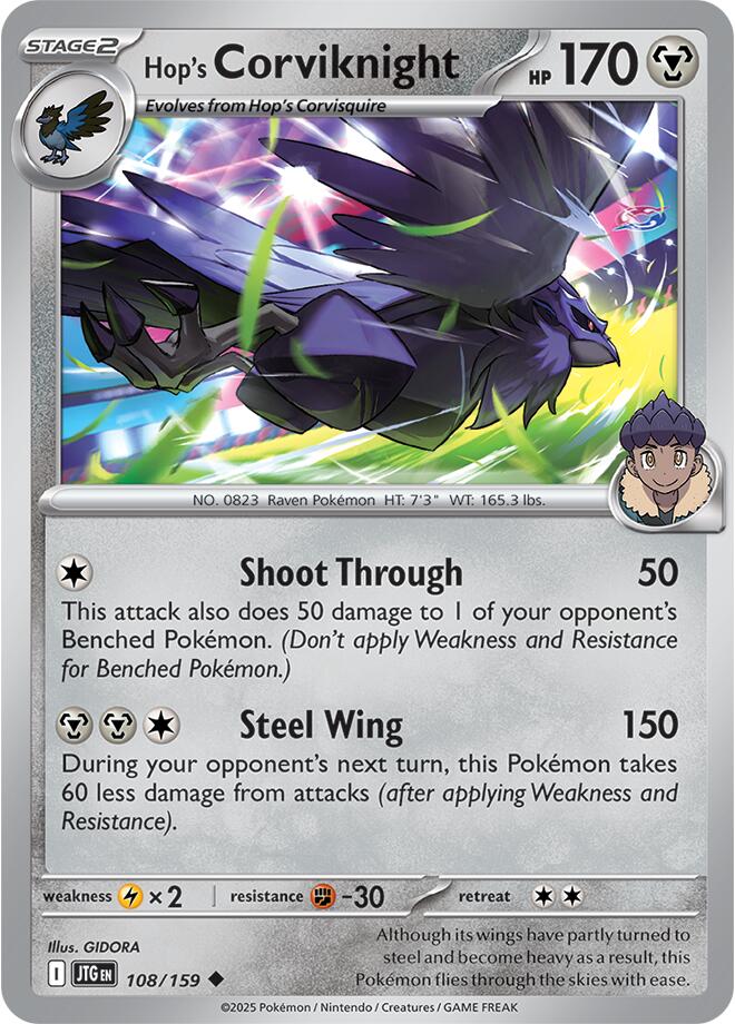Hop's Corviknight (108/159) [Scarlet & Violet: Journey Together] | Jack's On Queen