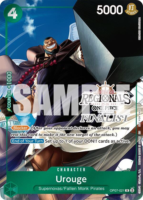 Urouge (Offline Regional Finalist Card Set 2025 Vol.1) (OP07-021) [One Piece Promotion Cards] | Jack's On Queen