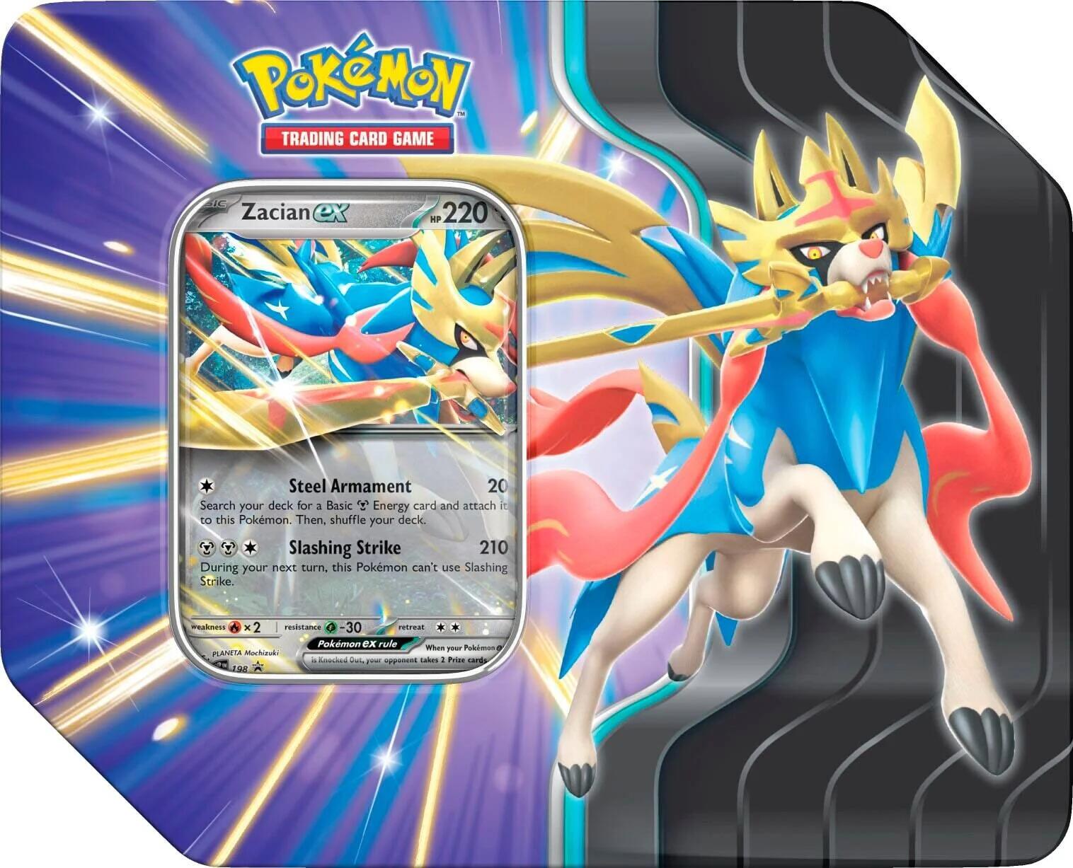Slashing Legends Tin (Zacian ex) | Jack's On Queen