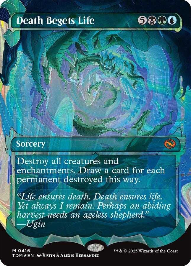 Death Begets Life (Showcase) (Halo Foil) [Tarkir: Dragonstorm] | Jack's On Queen