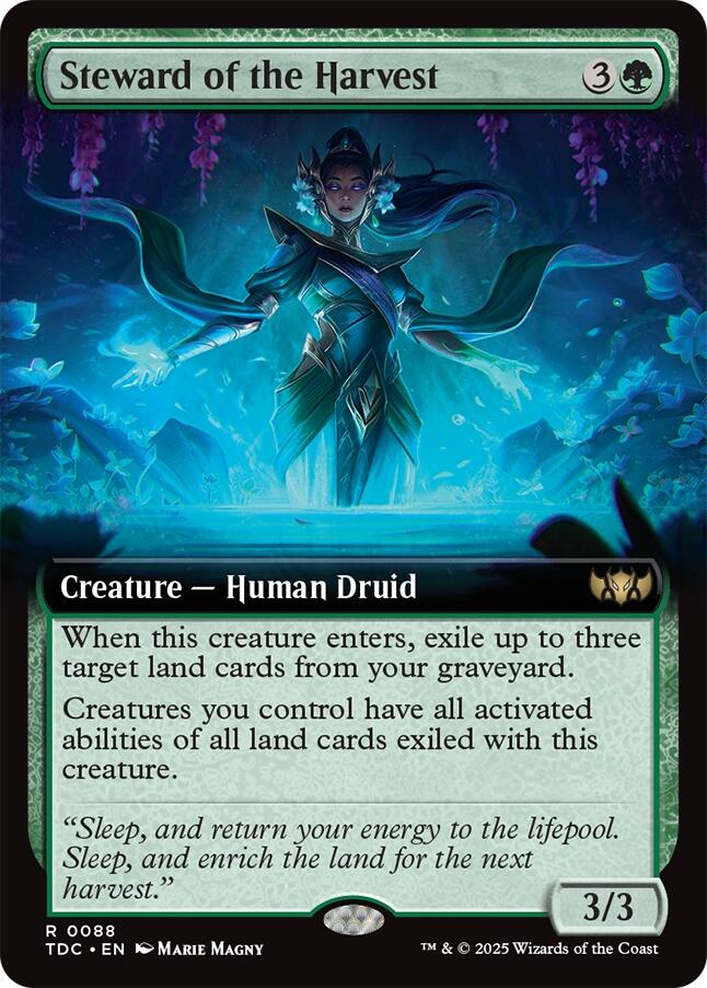 Steward of the Harvest (Extended Art) [Tarkir: Dragonstorm Commander] | Jack's On Queen
