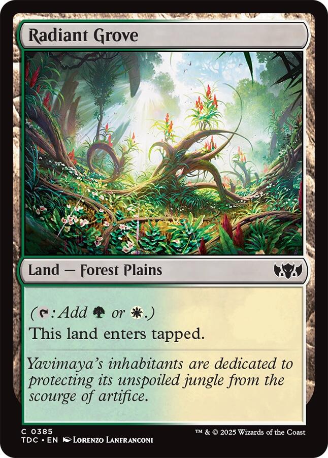 Radiant Grove [Tarkir: Dragonstorm Commander] | Jack's On Queen