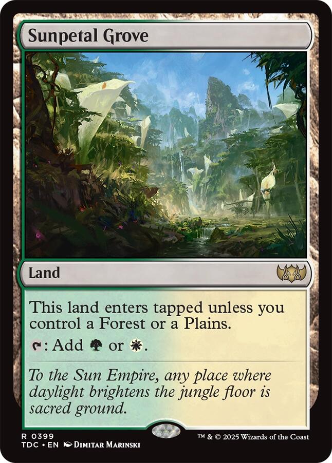 Sunpetal Grove [Tarkir: Dragonstorm Commander] | Jack's On Queen