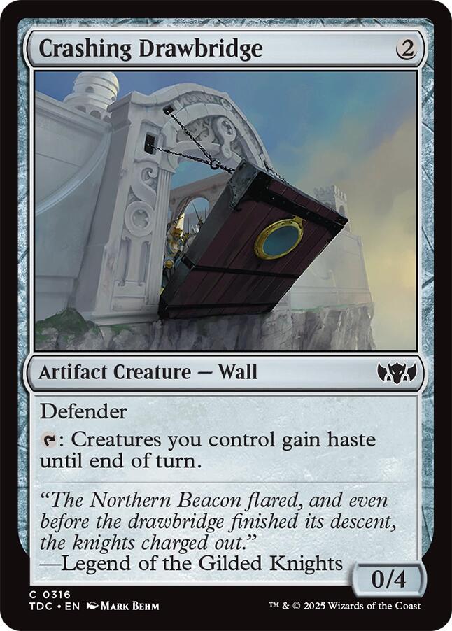 Crashing Drawbridge [Tarkir: Dragonstorm Commander] | Jack's On Queen