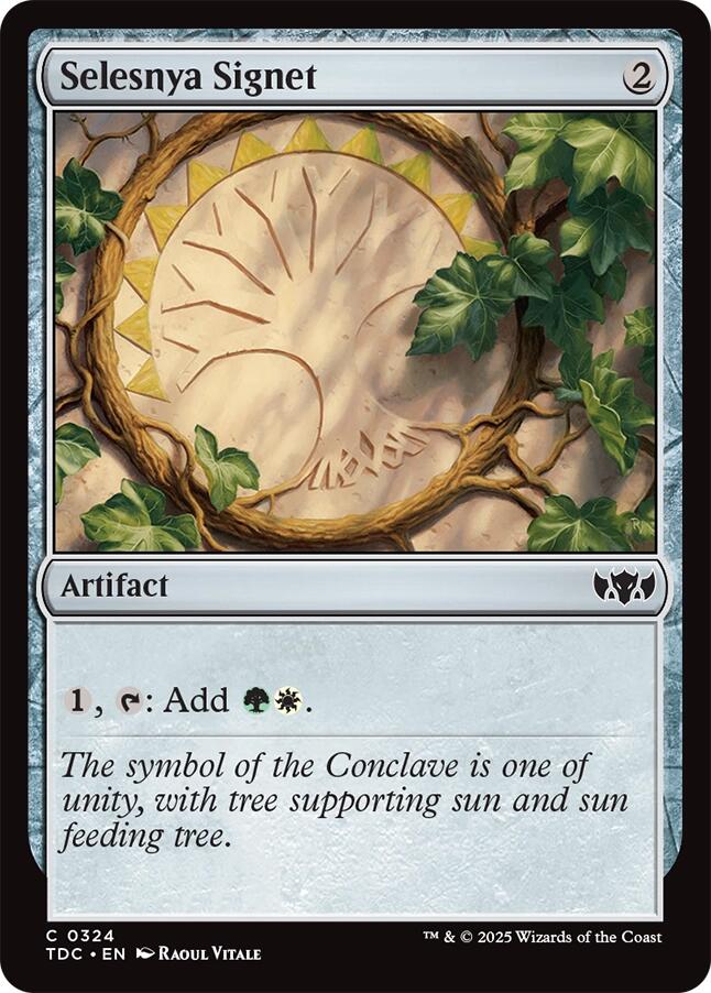 Selesnya Signet [Tarkir: Dragonstorm Commander] | Jack's On Queen