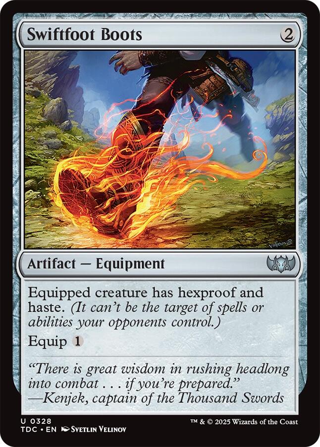 Swiftfoot Boots [Tarkir: Dragonstorm Commander] | Jack's On Queen