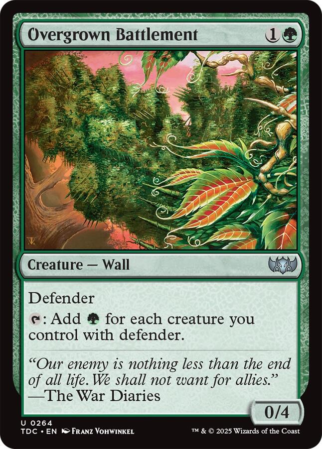 Overgrown Battlement [Tarkir: Dragonstorm Commander] | Jack's On Queen