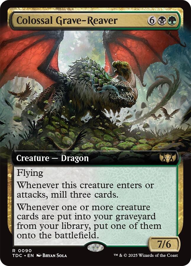 Colossal Grave-Reaver (Extended Art) [Tarkir: Dragonstorm Commander] | Jack's On Queen