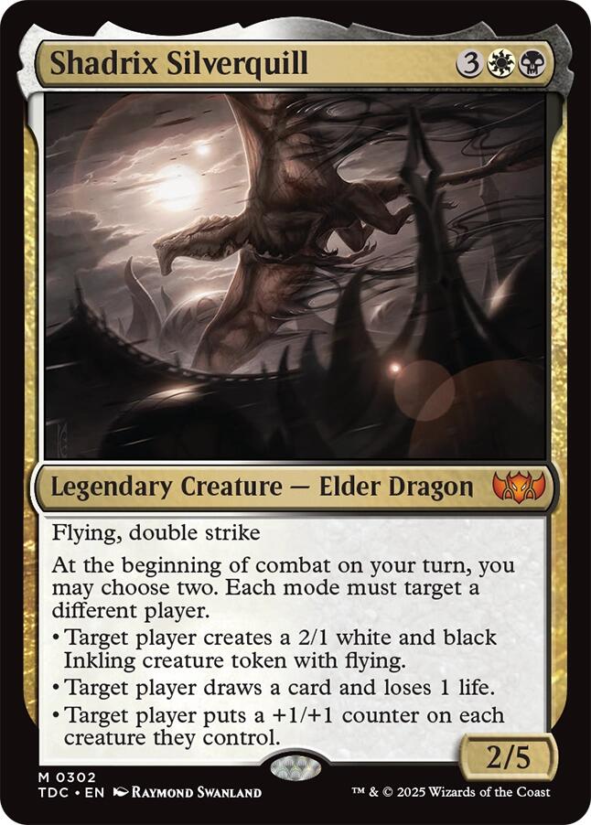 Shadrix Silverquill [Tarkir: Dragonstorm Commander] | Jack's On Queen