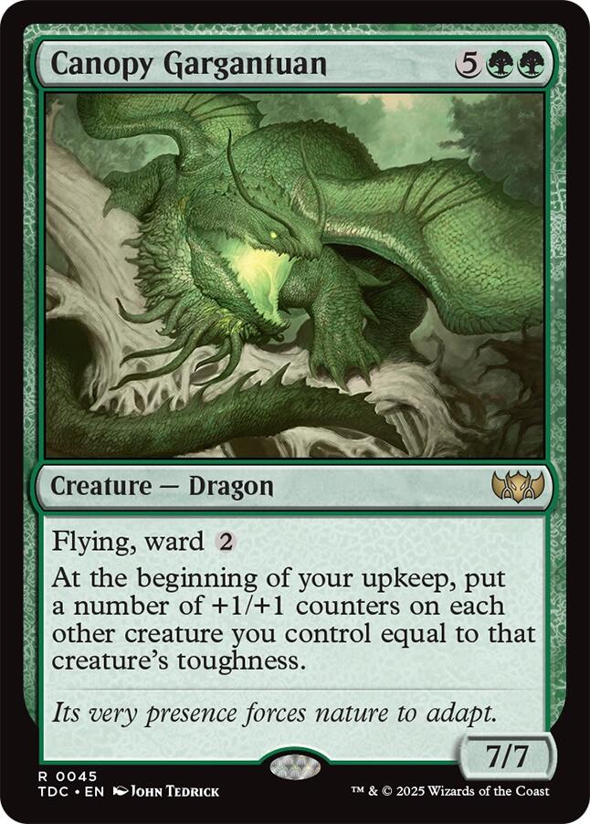 Canopy Gargantuan [Tarkir: Dragonstorm Commander] | Jack's On Queen