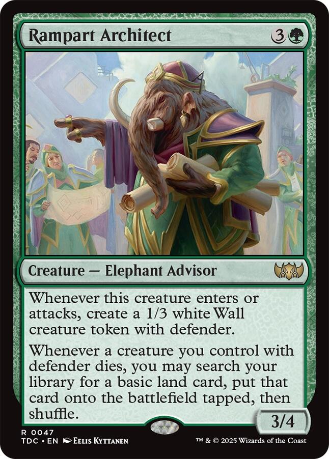Rampart Architect [Tarkir: Dragonstorm Commander] | Jack's On Queen