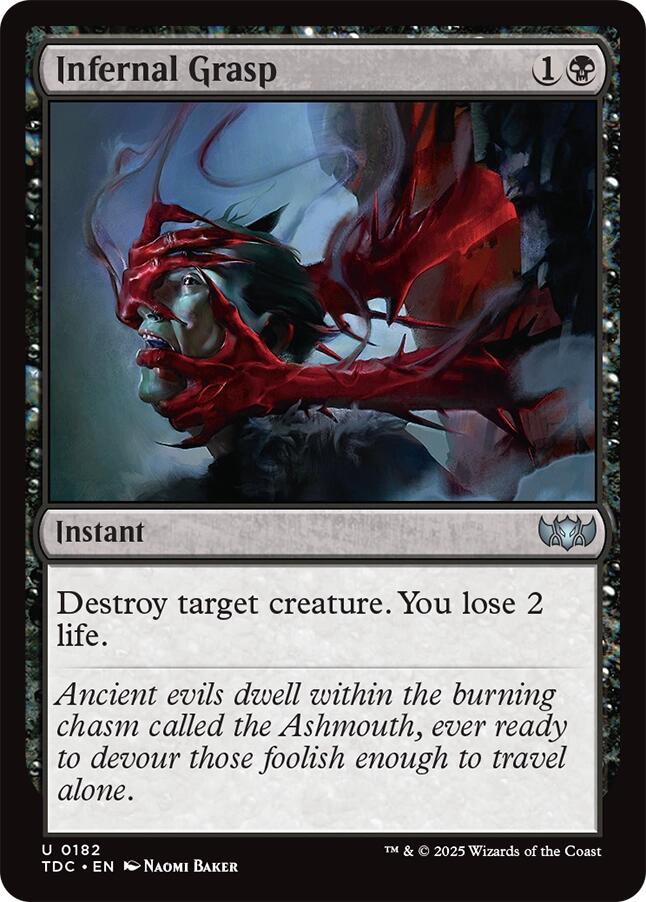 Infernal Grasp [Tarkir: Dragonstorm Commander] | Jack's On Queen