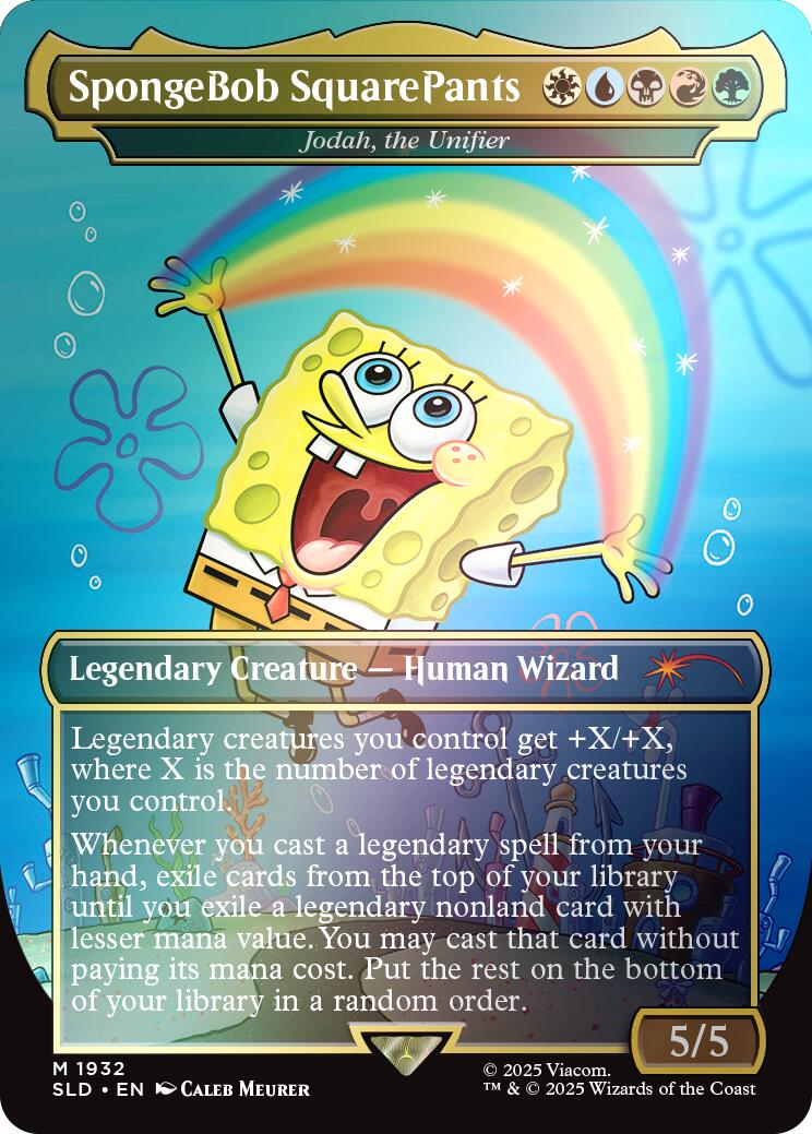 SpongeBob SquarePants - Jodah, the Unifier (Rainbow Foil) [Secret Lair Drop Series] | Jack's On Queen