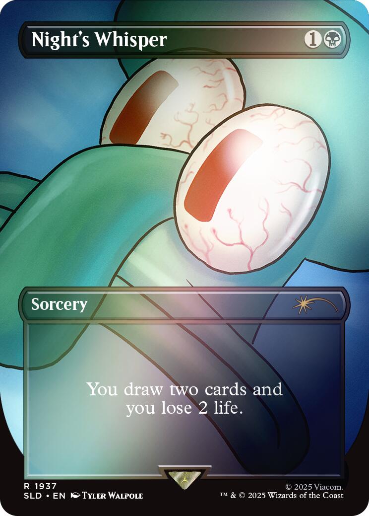 Night's Whisper (Rainbow Foil) [Secret Lair Drop Series] | Jack's On Queen