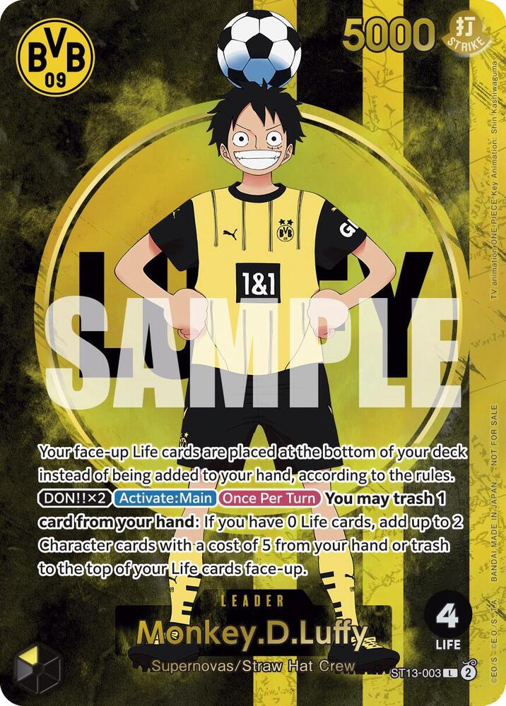 Monkey.D.Luffy (BVB x One Piece Campaign) (ST13-003) [One Piece Promotion Cards] | Jack's On Queen