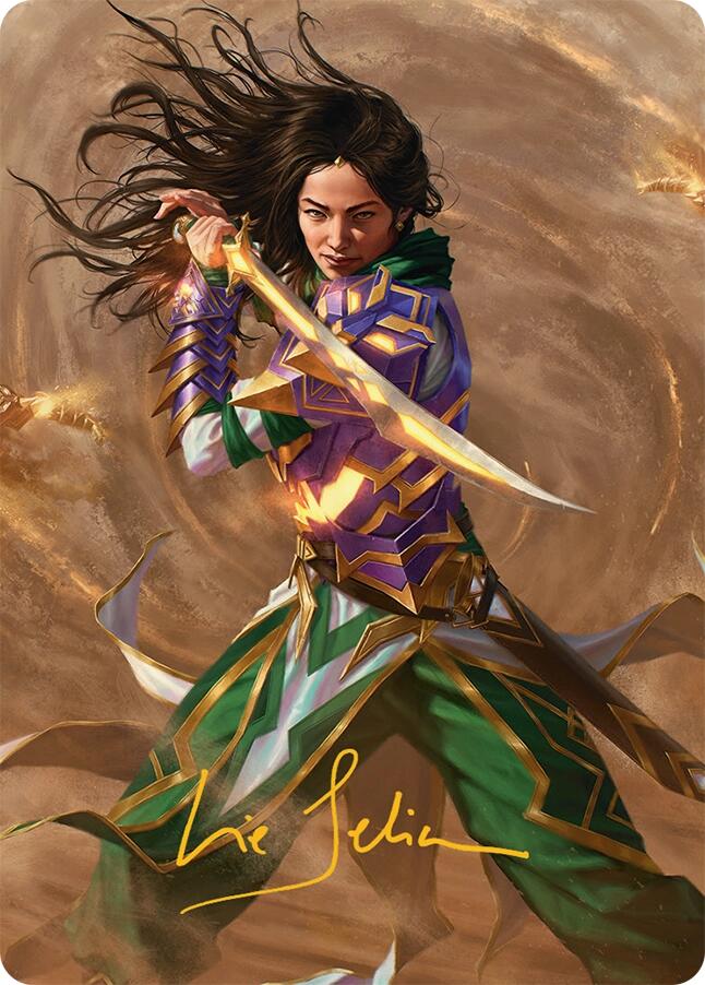 Descendant of Storms Art Card (2/54) (Gold-Stamped Signature) [Tarkir: Dragonstorm Art Series] | Jack's On Queen
