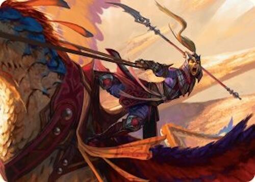 Dragonback Lancer Art Card (3/54) [Tarkir: Dragonstorm Art Series] | Jack's On Queen