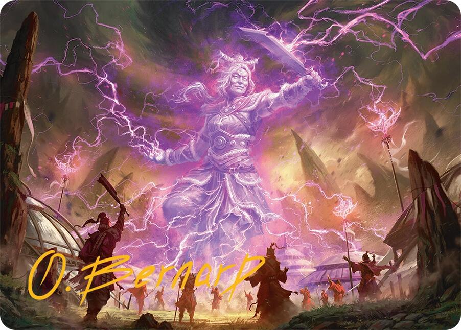 Smile at Death Art Card (4/54) (Gold-Stamped Signature) [Tarkir: Dragonstorm Art Series] | Jack's On Queen