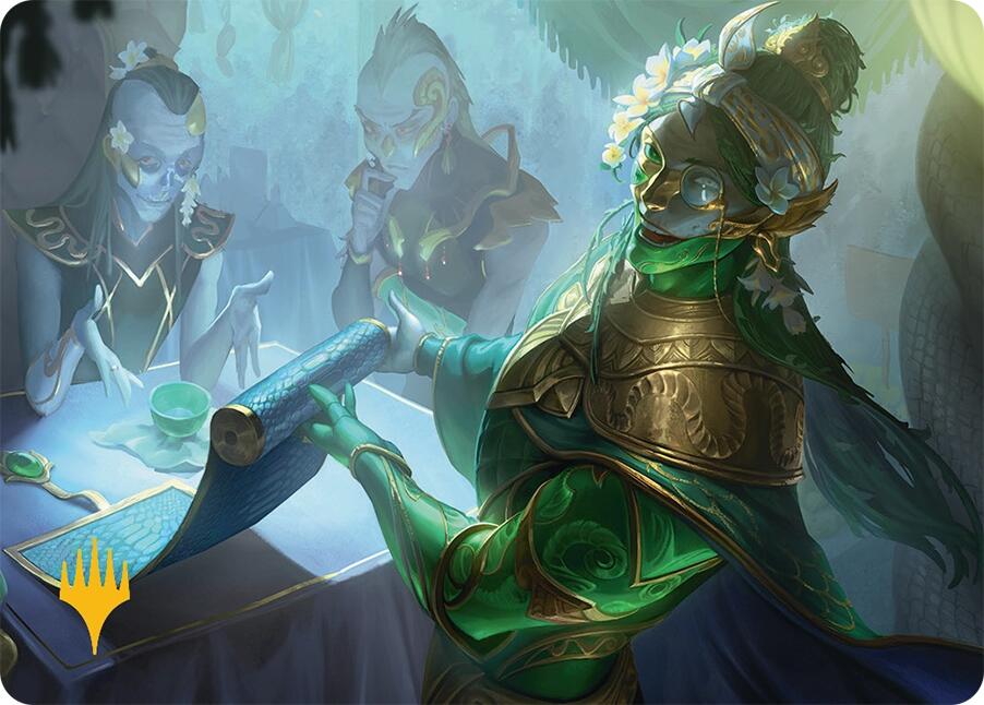 Sibsig Appraiser Art Card (8/54) (Gold-Stamped Signature) [Tarkir: Dragonstorm Art Series] | Jack's On Queen