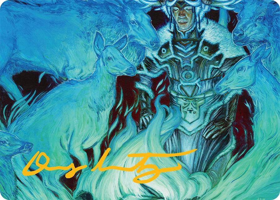 Unending Whisper Art Card (9/54) (Gold-Stamped Signature) [Tarkir: Dragonstorm Art Series] | Jack's On Queen