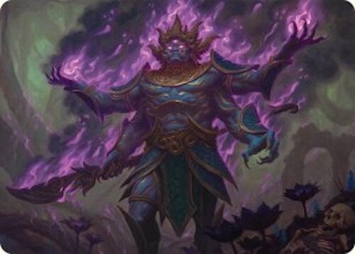 Rot-Curse Rakshasa Art Card (13/54) [Tarkir: Dragonstorm Art Series] | Jack's On Queen