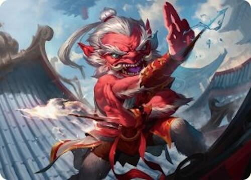 Devoted Duelist Art Card (15/54) [Tarkir: Dragonstorm Art Series] | Jack's On Queen