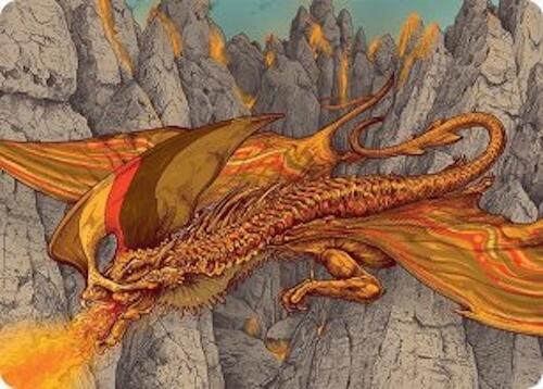 Magmatic Hellkite Art Card (34/54) [Tarkir: Dragonstorm Art Series] | Jack's On Queen