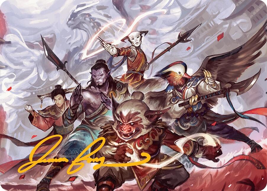 Will of the Jeskai Art Card (54/54) (Gold-Stamped Signature) [Tarkir: Dragonstorm Art Series] | Jack's On Queen
