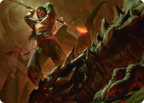 Sarkhan's Resolve Art Card (18/54) [Tarkir: Dragonstorm Art Series] | Jack's On Queen