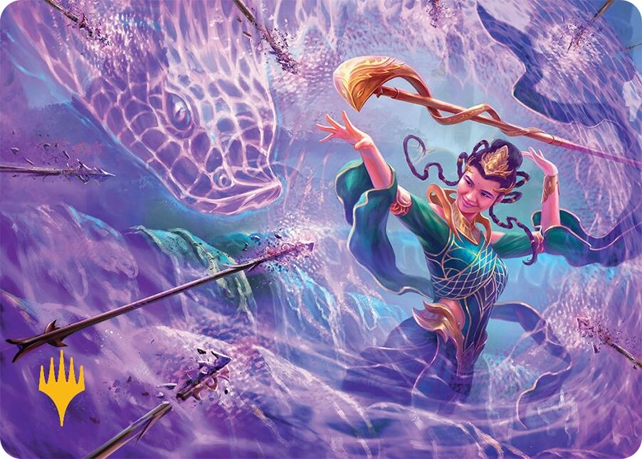 Snakeskin Veil Art Card (19/54) (Gold-Stamped Signature) [Tarkir: Dragonstorm Art Series] | Jack's On Queen
