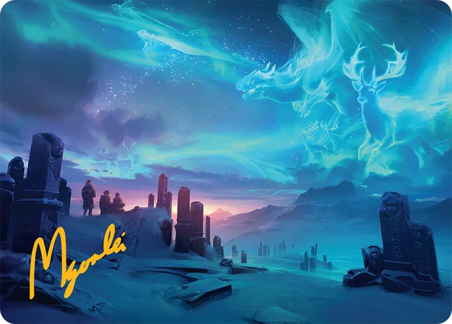 Auroral Procession Art Card (20/54) (Gold-Stamped Signature) [Tarkir: Dragonstorm Art Series] | Jack's On Queen
