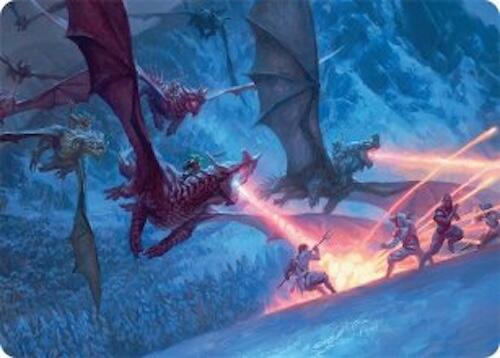 Dragonback Assault Art Card (22/54) [Tarkir: Dragonstorm Art Series] | Jack's On Queen