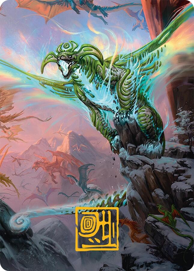 Ureni of the Unwritten Art Card (51/54) (Gold-Stamped Signature) [Tarkir: Dragonstorm Art Series] | Jack's On Queen