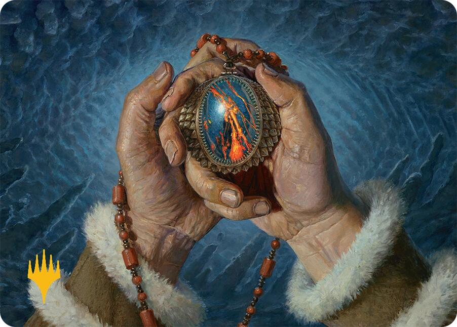 Mox Jasper Art Card (28/54) (Gold-Stamped) [Tarkir: Dragonstorm Art Series] | Jack's On Queen