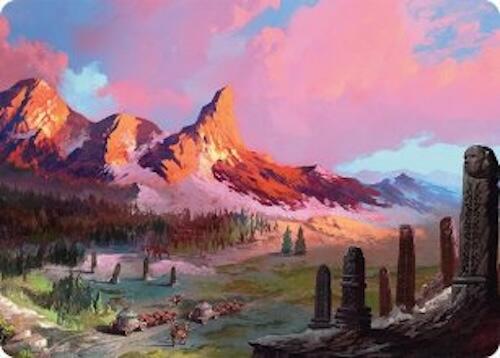 Rugged Highlands Art Card (29/54) [Tarkir: Dragonstorm Art Series] | Jack's On Queen