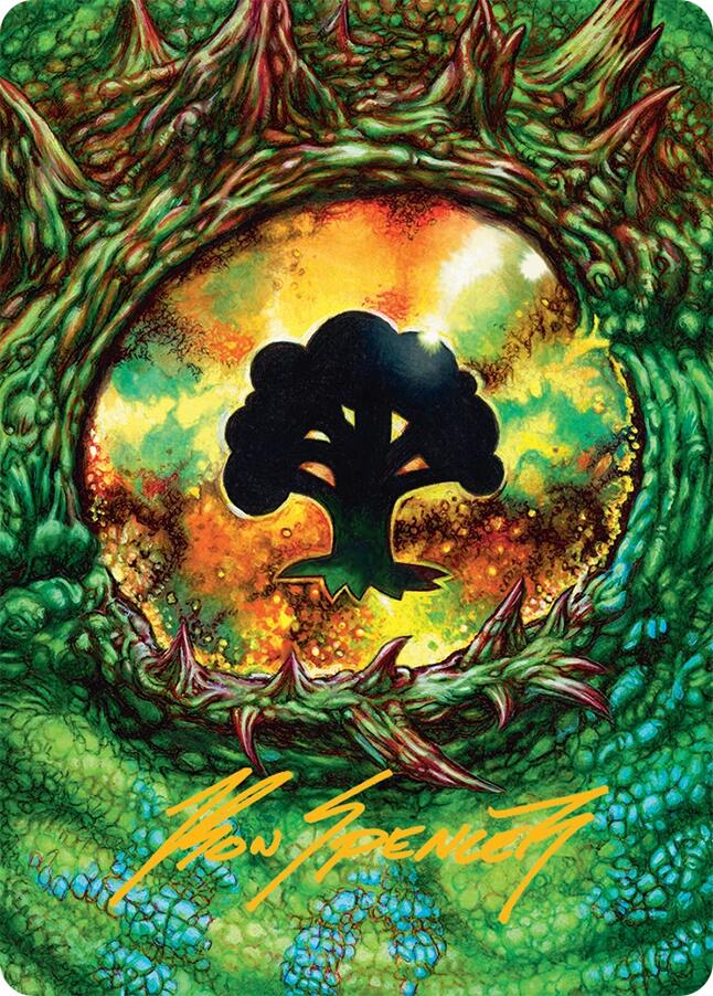 Forest Art Card (32/54) (Gold-Stamped Signature) [Tarkir: Dragonstorm Art Series] | Jack's On Queen